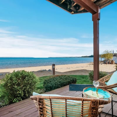 Sauna Beach Haven 106 | Beachfront Condo Near Downtown & TART Trail